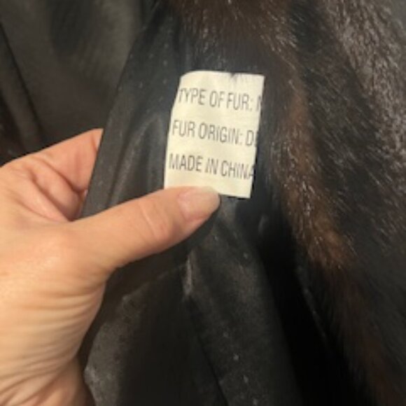 Henig Fur Mink Jacket with shawl collar - Picture 6 of 7